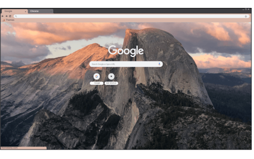 Half dome  from Chrome web store to be run with OffiDocs Chromium online