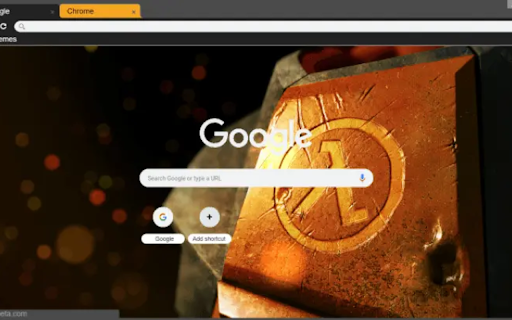 HALF LIFE HEV SUIT HD Theme  from Chrome web store to be run with OffiDocs Chromium online
