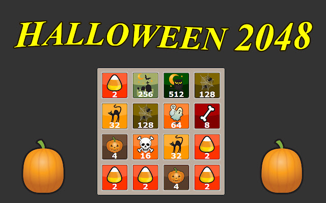 Halloween 2048  from Chrome web store to be run with OffiDocs Chromium online