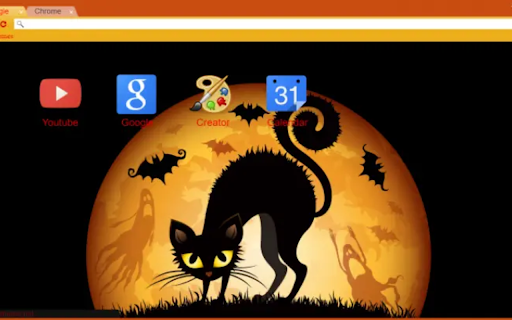 Halloween Cat  from Chrome web store to be run with OffiDocs Chromium online