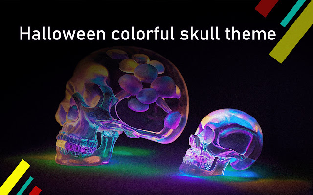 Halloween colorful skull theme  from Chrome web store to be run with OffiDocs Chromium online