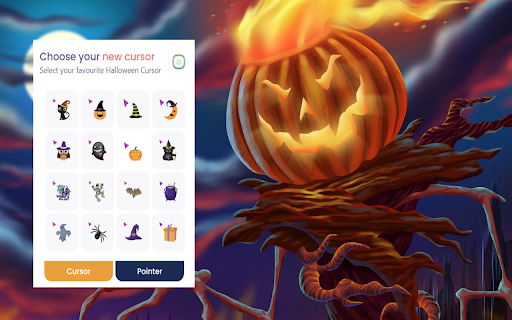 Halloween Cursor  from Chrome web store to be run with OffiDocs Chromium online