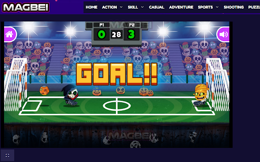 Halloween Head Soccer Game Launcher  from Chrome web store to be run with OffiDocs Chromium online