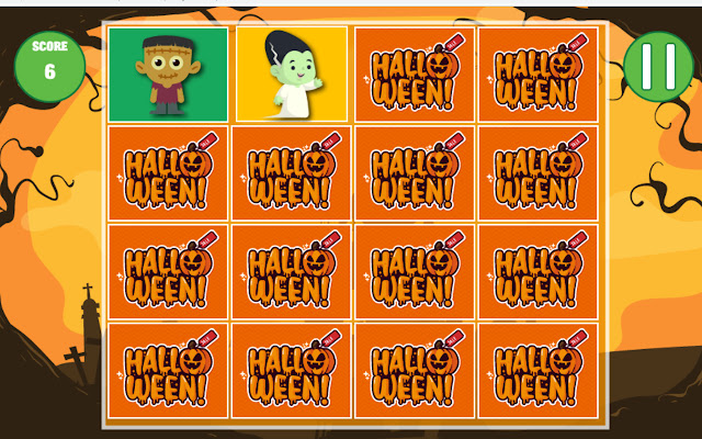Halloween Memory  from Chrome web store to be run with OffiDocs Chromium online