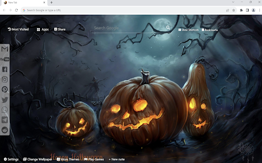 Halloween Wallpaper  from Chrome web store to be run with OffiDocs Chromium online