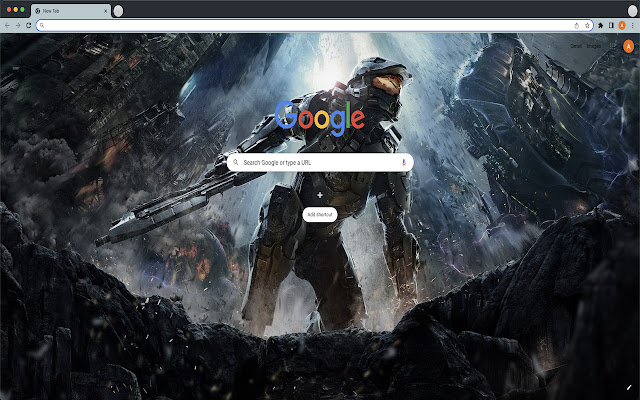 Le thème Halo 4 Remasted de la boutique en ligne Chrome sera exécuté avec OffiDocs Chromium en ligne