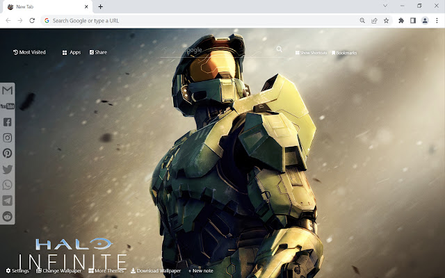 Halo Infinite Wallpaper  from Chrome web store to be run with OffiDocs Chromium online