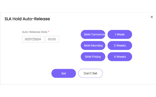 HaloPSA (SLA Hold Auto Release) Helper  from Chrome web store to be run with OffiDocs Chromium online