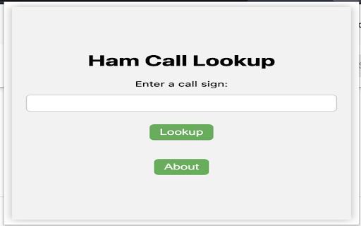 Ham Call Lookup  from Chrome web store to be run with OffiDocs Chromium online