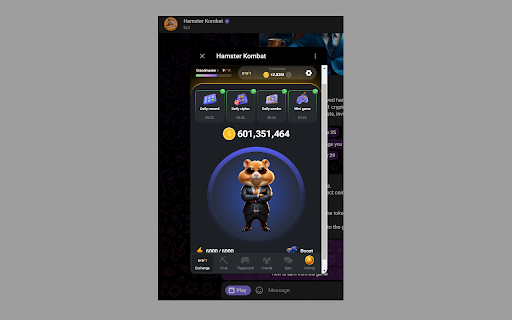 Hamster Kombat Bot  from Chrome web store to be run with OffiDocs Chromium online