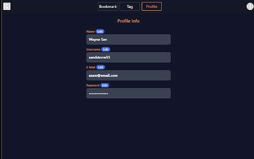 Handy Bookmark  from Chrome web store to be run with OffiDocs Chromium online