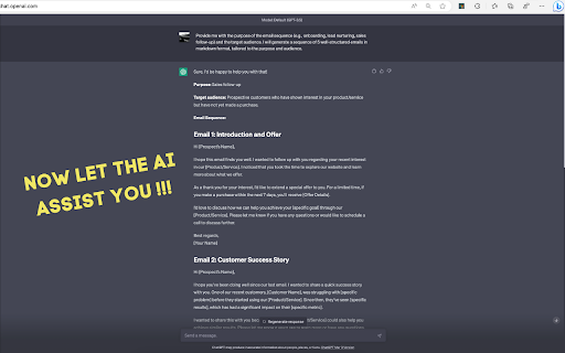 HandyPrompts  from Chrome web store to be run with OffiDocs Chromium online
