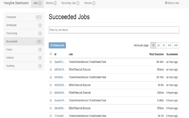 Hangfire Job Filter  from Chrome web store to be run with OffiDocs Chromium online