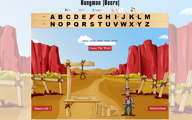 Hangman (Beers)  from Chrome web store to be run with OffiDocs Chromium online