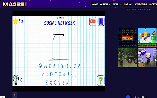 Hangman Challenge Game Launcher: Word Game  from Chrome web store to be run with OffiDocs Chromium online