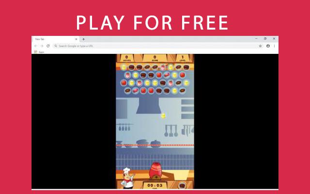 Happy Chef Bubble Game for Chrome  from Chrome web store to be run with OffiDocs Chromium online