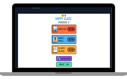 Happy Glass Game  from Chrome web store to be run with OffiDocs Chromium online