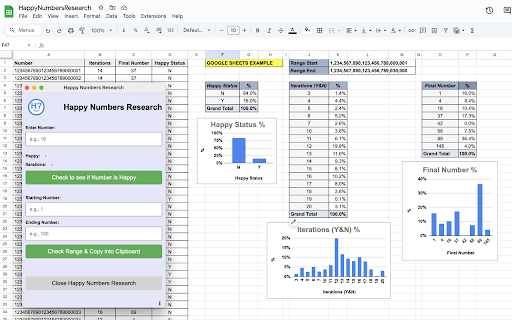 Happy Numbers Research  from Chrome web store to be run with OffiDocs Chromium online