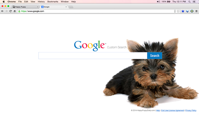 HappyPuppyDaily  from Chrome web store to be run with OffiDocs Chromium online