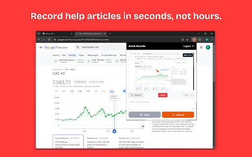 HappySupport Recorder  from Chrome web store to be run with OffiDocs Chromium online