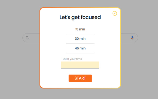 Happy timer  from Chrome web store to be run with OffiDocs Chromium online