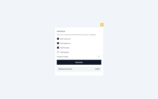 Hardcore  from Chrome web store to be run with OffiDocs Chromium online
