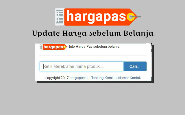 Hargapas.id  from Chrome web store to be run with OffiDocs Chromium online