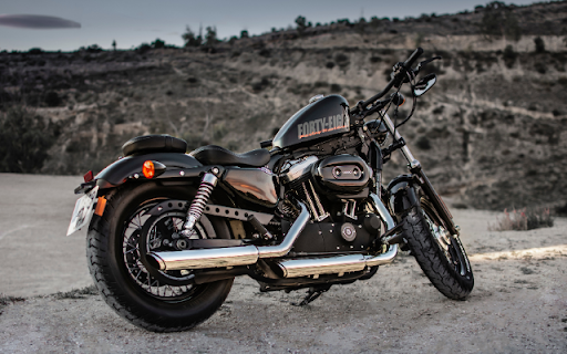 Harley Davidson Forty Eight: A Dark and Muscular Bobber Icon  from Chrome web store to be run with OffiDocs Chromium online