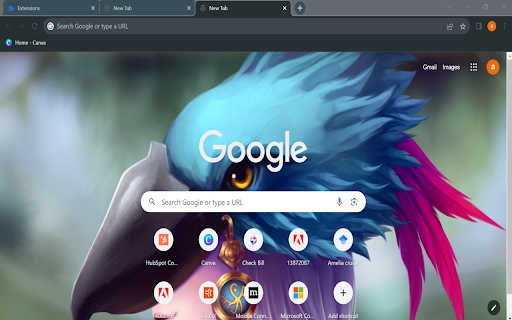 Harpy theme  from Chrome web store to be run with OffiDocs Chromium online