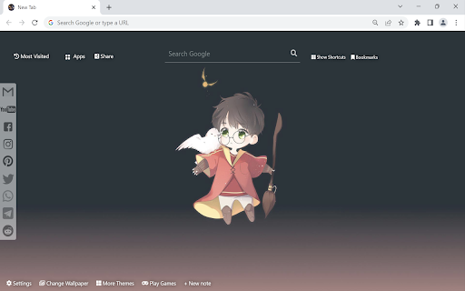 Harry Potter Chibi Wallpaper  from Chrome web store to be run with OffiDocs Chromium online