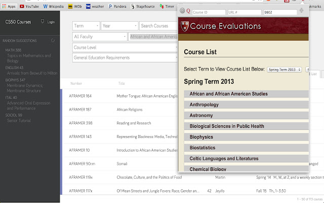 Harvard Q Guide Companion  from Chrome web store to be run with OffiDocs Chromium online