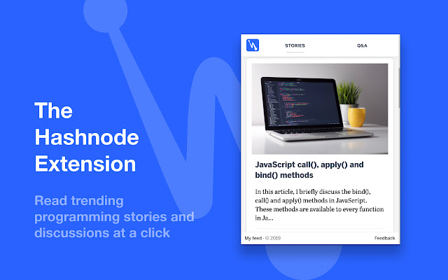 Hashnode — The Dev Community  from Chrome web store to be run with OffiDocs Chromium online