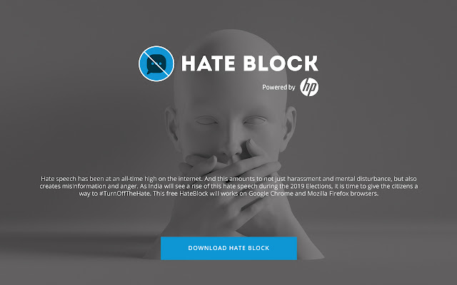 Hate Block  from Chrome web store to be run with OffiDocs Chromium online