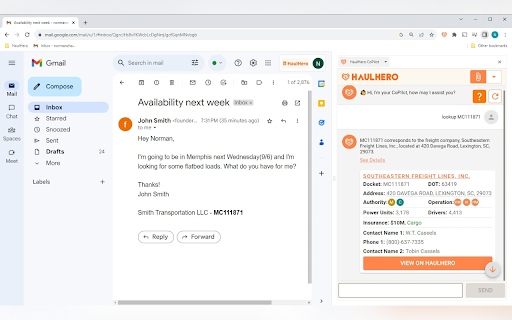 HaulHero CoPilot  from Chrome web store to be run with OffiDocs Chromium online