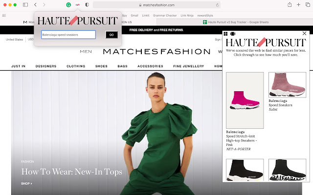Haute Pursuit Browser Extension  from Chrome web store to be run with OffiDocs Chromium online