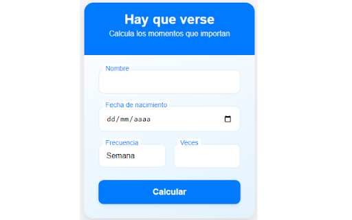 Hay que verse  from Chrome web store to be run with OffiDocs Chromium online