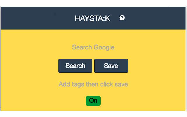 Haysta:K  from Chrome web store to be run with OffiDocs Chromium online