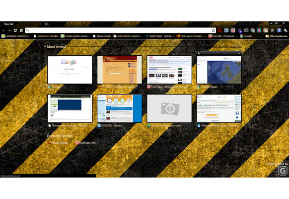 Hazard Stripes  from Chrome web store to be run with OffiDocs Chromium online