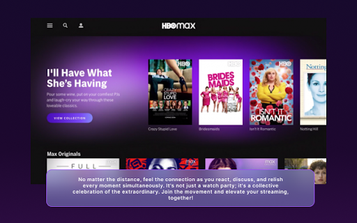 HBO Party  from Chrome web store to be run with OffiDocs Chromium online