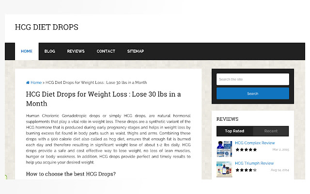 HCG Diet Drops  from Chrome web store to be run with OffiDocs Chromium online