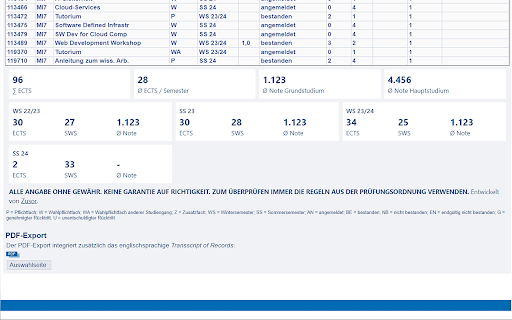 HdM Notenrechner  from Chrome web store to be run with OffiDocs Chromium online