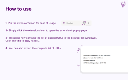 Headlight  from Chrome web store to be run with OffiDocs Chromium online