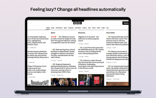 Headline Cleaner  from Chrome web store to be run with OffiDocs Chromium online