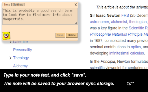 Heads Up Notes  from Chrome web store to be run with OffiDocs Chromium online