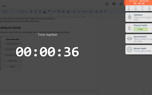 Health Assistant  from Chrome web store to be run with OffiDocs Chromium online