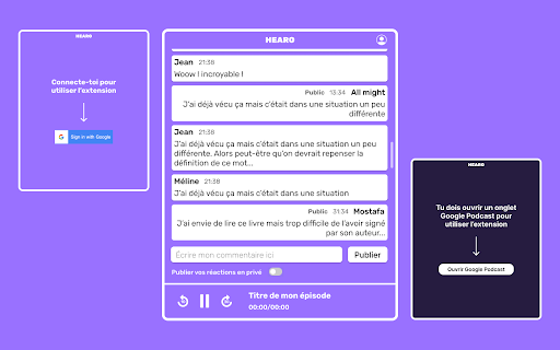 Hearo  from Chrome web store to be run with OffiDocs Chromium online