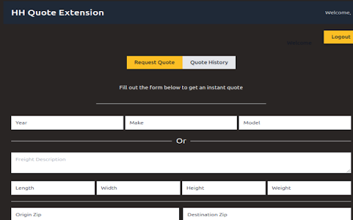 Heavy Construct Haul Quotes  from Chrome web store to be run with OffiDocs Chromium online