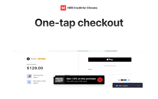H E B Credit for Chrome  from Chrome web store to be run with OffiDocs Chromium online