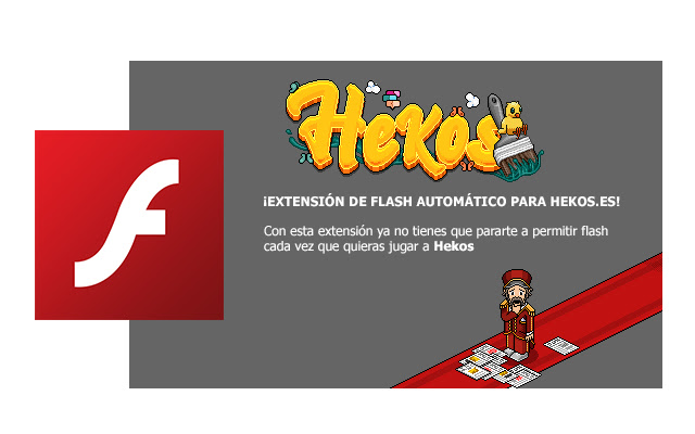 Hekos Flash Enabler  from Chrome web store to be run with OffiDocs Chromium online