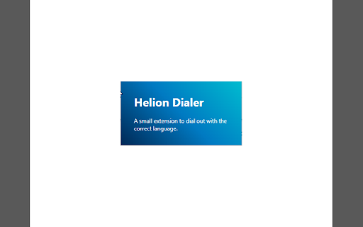 Helion Dialer  from Chrome web store to be run with OffiDocs Chromium online
